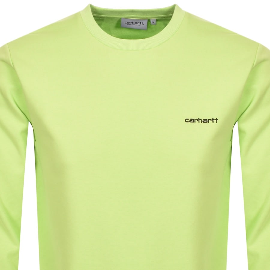 Alternative Image for ProductCarhartt Script Sweatshirt Green2